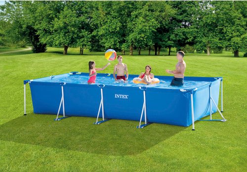 INTEX Rechteckpool »Family«, Rechteckig, BxLxH: 220x450x84 cm, blau