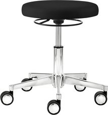 Mayer Sitzmöbel Multifunktionshocker »1296«, Breite: 48 cm, höhenverstellbar, Kunstleder, schwarz