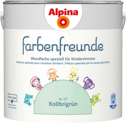 ALPINA Dispersionsfarbe »Farbenfreunde«, Kolibrigrün, matt - gruen