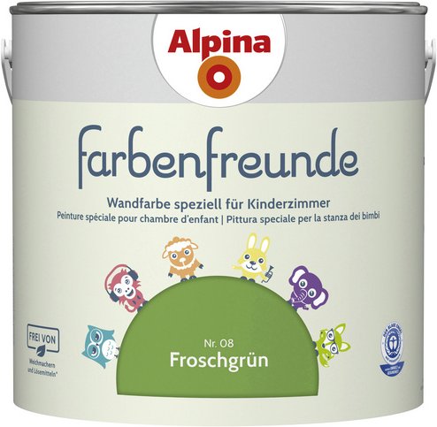 ALPINA Dispersionsfarbe »Farbenfreunde«, Froschgrün, matt - gruen