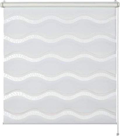 Thumbnail - SCHÖNER WOHNEN KOLLEKTION Doppelrollo »Tilda«, Format: 80 x 210 cm, weiß, Polyester - weiss