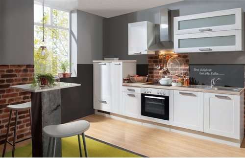 Thumbnail - MENKE KÜCHEN Küchenblock »White Premium«, Gesamt BxHxT: 310 x 224 x 60 , inkl. E-Geräte - weiss