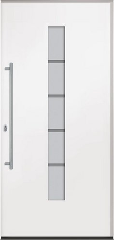 RORO Haustür »R351 Luxus«, Aluminium/Kunststoff, weiß - weiss