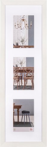 Walther Design Bilderrahmen, für: 3 Fotos, BxL: 15 x 10 cm, Holzwerkstoff - weiss