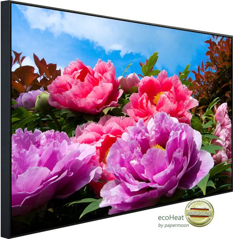 Thumbnail - papermoon Infrarotheizung »EcoHeat - TropicalPeonies«, Matt-Effekt - bunt
