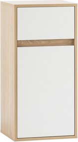SCHILDMEYER Highboard »Mali«, BxH: 40,3 x 81,4 cm, mattweiß eiche - weiss