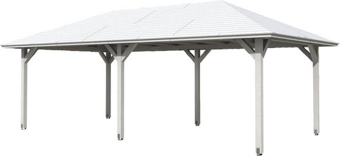 SKANHOLZ Pavillon »Orleans 2«, Zeltdach, viereckig, BxHxT: 439 x 329 x 786 cm - weiss