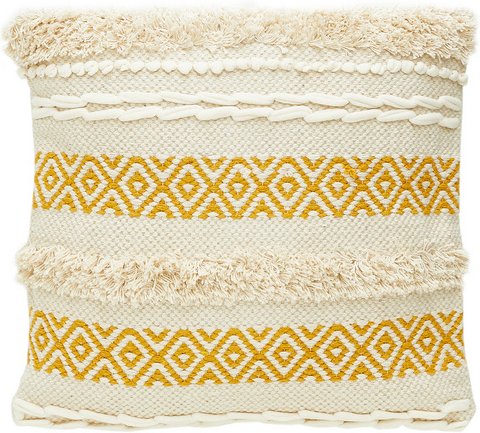 ANDIAMO Kissen »Livia«, LxB: 45 x 45 cm, 100% Baumwolle - beige