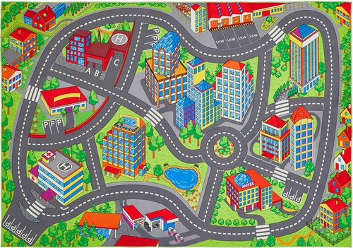 ANDIAMO Teppich »Spielstraße«, 140x200 cm - bunt