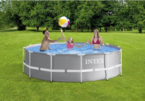 INTEX Rundpool »Prism Rondo«, Rund, BxH: 366x99 cm, hellgrau