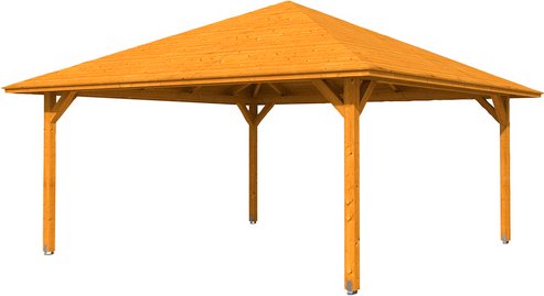 SKANHOLZ Pavillon »Cannes 4«, Zeltdach, viereckig, BxHxT: 569 x 360 x 569 cm - beige