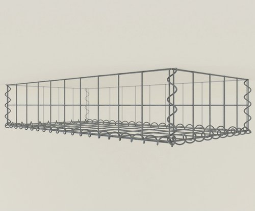 Gabiona Pflanzgabione, galvanisch verzinkter Stahl - silberfarben