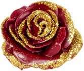 Flowerbox Wachsrose 12er-Set - goldfarben