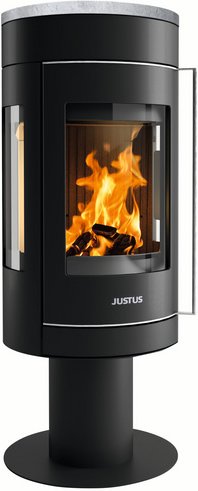 Thumbnail - JUSTUS Kaminofen »Meva«, schwarz, Stahl, 5,5 kW