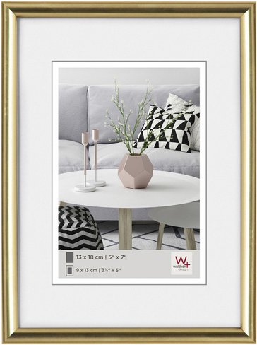 Walther Design Bilderrahmen »GALERIA«, BxL: 19,3 x 25,2 cm, goldfarben, Kunststoff