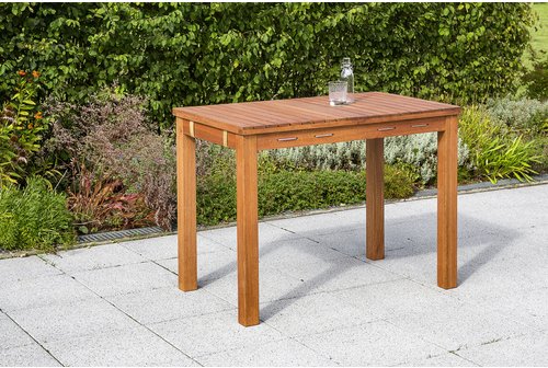 MERXX Beistelltisch, BxHxT: 100 x 75 x 60 cm, EukalyptusHolz - beige