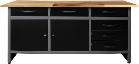 Ondis24 Werkbank »Karsten«, anthrazit, Metall - schwarz | grau