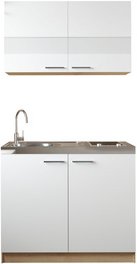 Thumbnail - RESPEKTA Pantry-Küche »Merle«, BxHxT: 100 x 200 x 200 cm, weiß - weiss | braun