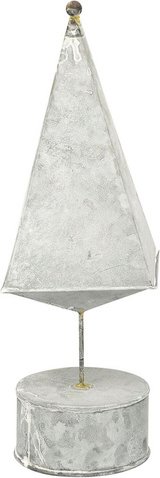 Flowerbox Dekofigur - weiss | silberfarben