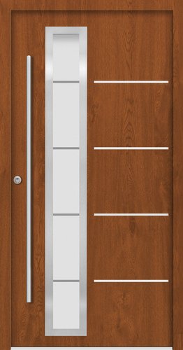 Splendoor Sicherheitshaustür »SPLIT Prime RC2«, Aluminium, in golden oak - braun