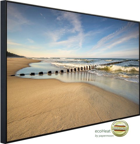 papermoon Infrarotheizung »EcoHeat - Strand«, Matt-Effekt - bunt