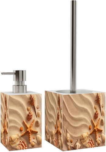 Sanilo Seifenspender »Sanibel«, 165 mm - 70 mm, Beige, Rechteckig