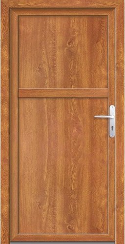 Meeth Nebeneingangstür »ProM 07«, golden oak, nach Außen öffnend - goldfarben