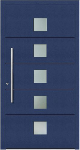 KNOCK Aluminium-Haustür »Terra Nova«, stahlblau