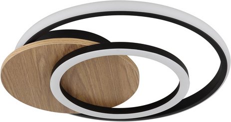 GLOBO LIGHTING Deckenleuchte »JULIO«, 38 x 36 x 65 cm, 24W, 3000K, inkl. Leuchtmittel - braun