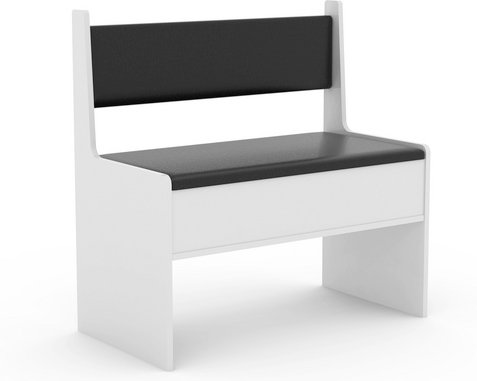 VCM Eckbank, BxHxT: 80 x 80 x 42 cm - weiss