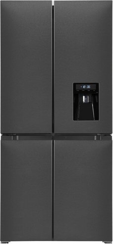 Exquisit Vollraumkühlschrank »MD430-100-WS-200E «, BxHxL: 836 x 1830 x 636 cm, 432 l, edelstahlfarben - silberfarben