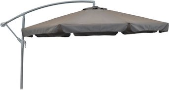 MERXX Sonnenschirm, ØxH: 300 x 260 cm, Polyester/Aluminium - grau