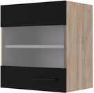 Flex-Well Glas-Hängeschrank »Capri«, BxHxT: 50 x 54,8 x 32 cm, Front mit Antifingerprint-Effekt - schwarz
