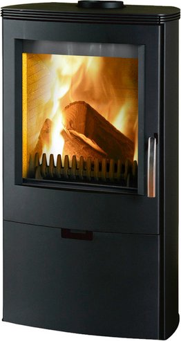 THORMA Kaminofen »Falun«, schwarz, Stahlblech, 8 kW, Zeitbrand geeignet