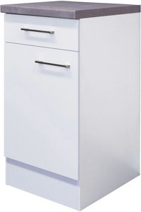 Flex-Well Küchenunterschrank »Malmö«, Anschlagrichtung: frei wählbar, melaminbeschichtete Spanplatte - weiss