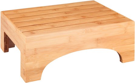 WENKO Badschemel »Bambusa«, BxHxT: 40 x 15 x 30 cm, Bambus, natur - braun