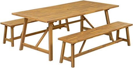 GARDEN PLEASURE Gartenmöbelset »SYDNEY«, 5 Sitzplätze, max. Belastung: 120 kg - beige