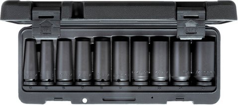 GEDORE Steckschlüsseleinsatz, Kraftschrauber-Satz 1/2" - schwarz