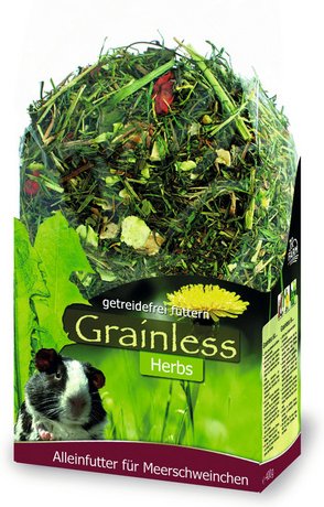 JR FARM Kleintierfutter »Grainless Herbs«, 6 Beutel à 400 g
