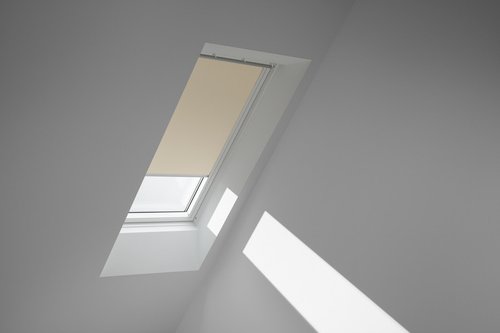 Thumbnail - VELUX Verdunkelungsrollo hellbeige/weiß, Polyester