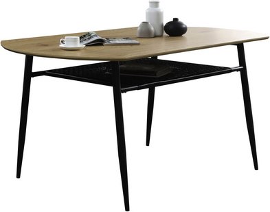 Thumbnail - SalesFever Esstisch »Tisch«, BxT: 168 x 90 cm, mitteldichte_faserplatte_mdf|metall|kunststoff - beige