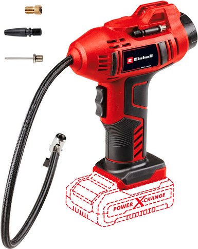 EINHELL Autokompressor »Power X-Change«, CE-CC 18 Li-Solo, max. Luftmenge: 12 l/min - rot