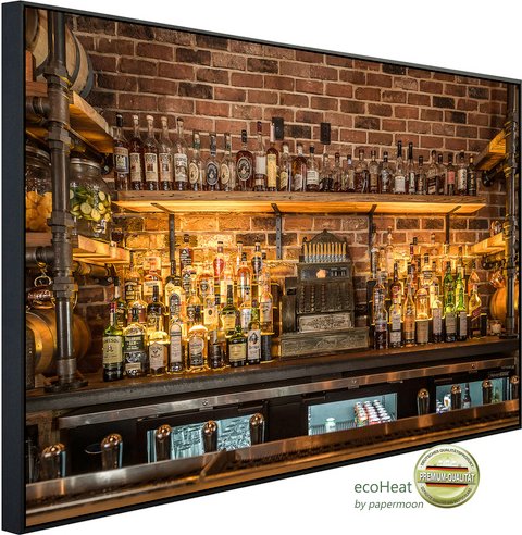 Thumbnail - papermoon Infrarotheizung »EcoHeat - Vintage Prohibition Bar«, Matt-Effekt - bunt