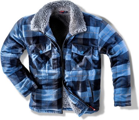 Thumbnail - BULLSTAR Jacke »WORXTAR« taubenblau/schwarz, Polyacryl, Gr. M