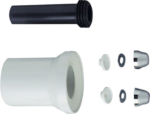 CORNAT Anschlussgarnitur, Kunststoff - weiss