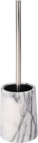 WENKO WC-Garnitur »Onyx«, Marmor, weiß - weiss