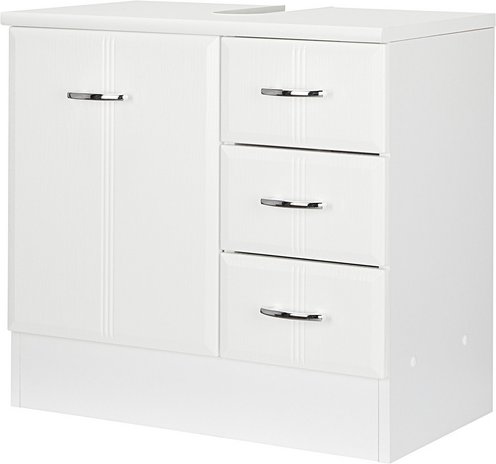 HELD MÖBEL Waschbeckenunterschrank »Rallye«, BxHxT: 60 x 56 x 35 cm, Anschlagrichtung: links/rechts - weiss