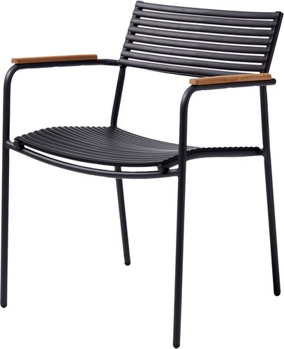 Cinas Gartenmöbelset, Holz, 3-teilig - grau