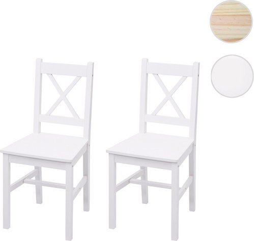 MVG Esszimmerstuhl »MVG-F77«, 2er-Set - weiss