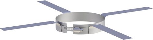 Tecnovis Montageschelle »Zitec-San«, Ø150 mm - silberfarben